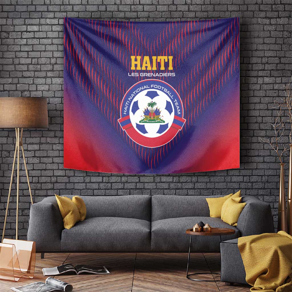 Afro Haiti Football Tapestry Come On Les Grenadiers LT01