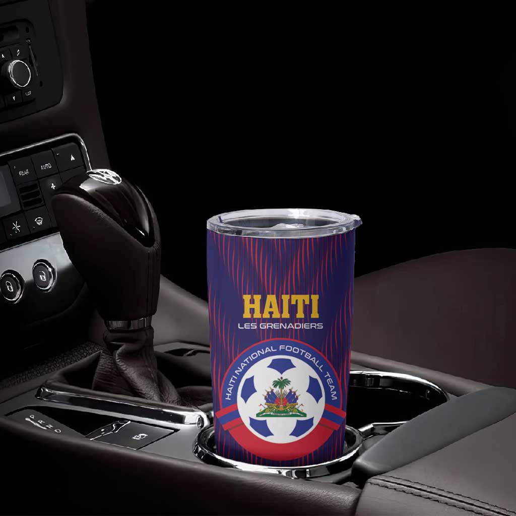 Custom Afro Haiti Football Tumbler Cup Come On Les Grenadiers LT01
