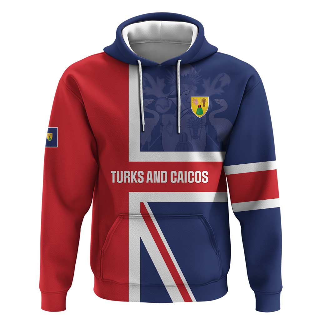 Personalised Turks and Caicos Islands Hoodie Come On Team TCI LT01