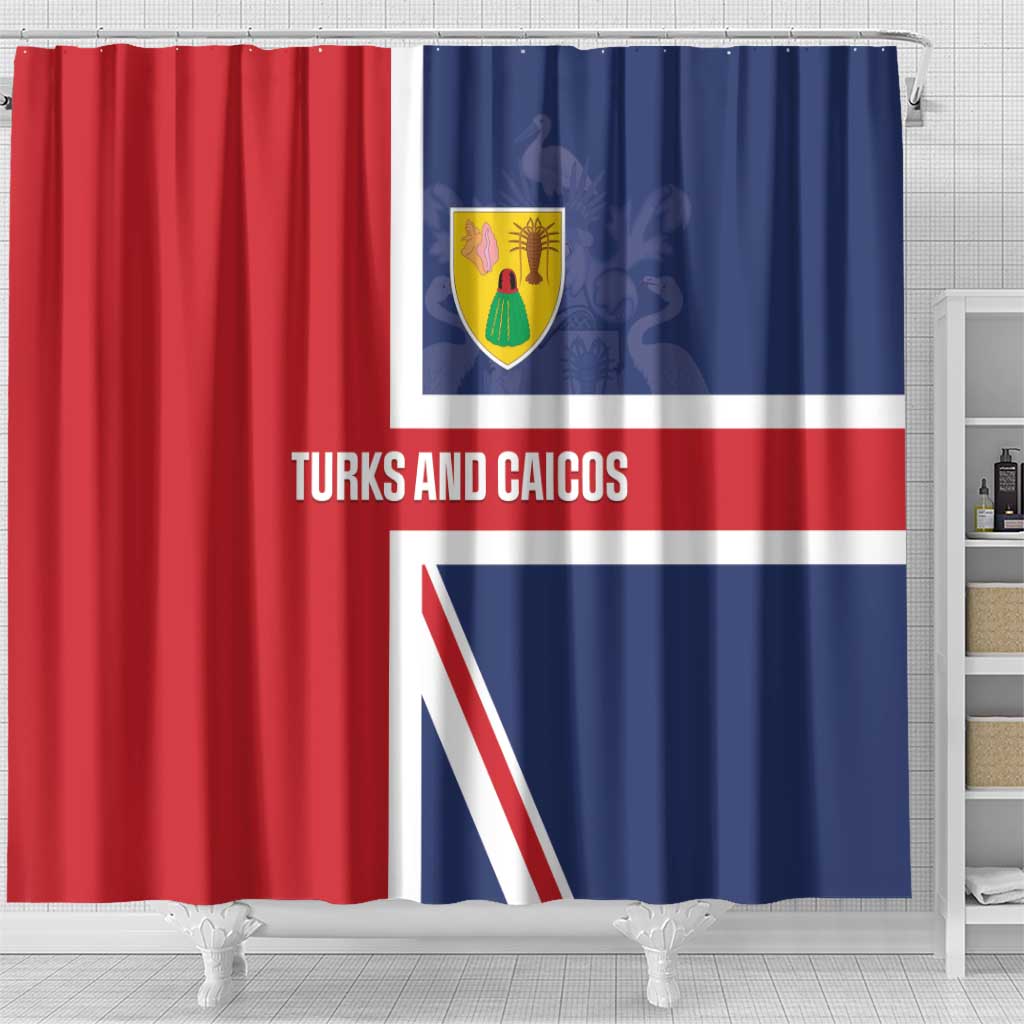 Turks and Caicos Islands Shower Curtain Come On Team TCI LT01