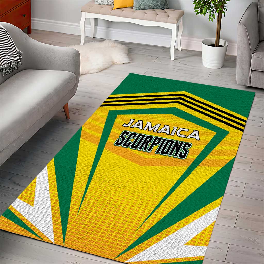 Cricket Jamaica Area Rug Scorpions We Made Legends LT01