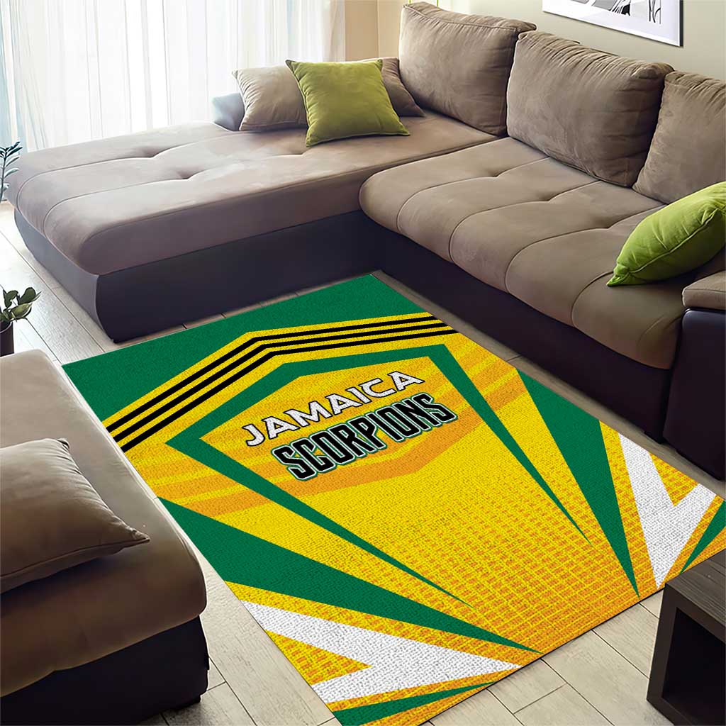 Cricket Jamaica Area Rug Scorpions We Made Legends LT01