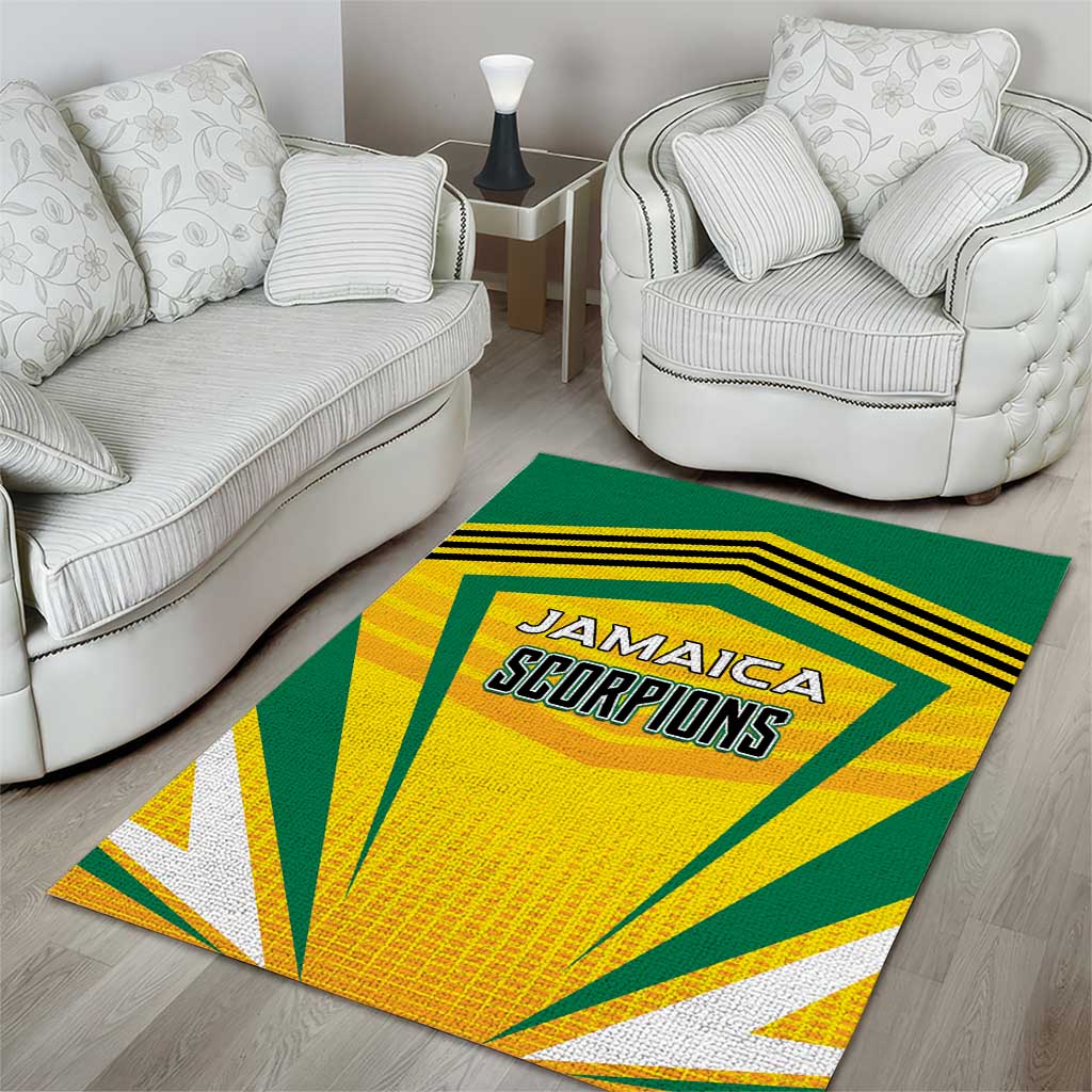 Cricket Jamaica Area Rug Scorpions We Made Legends LT01