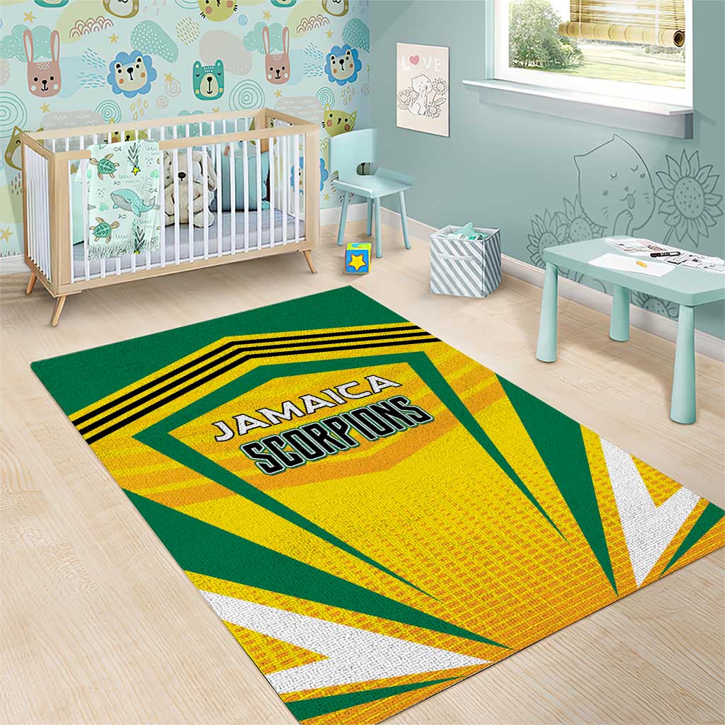 Cricket Jamaica Area Rug Scorpions We Made Legends LT01