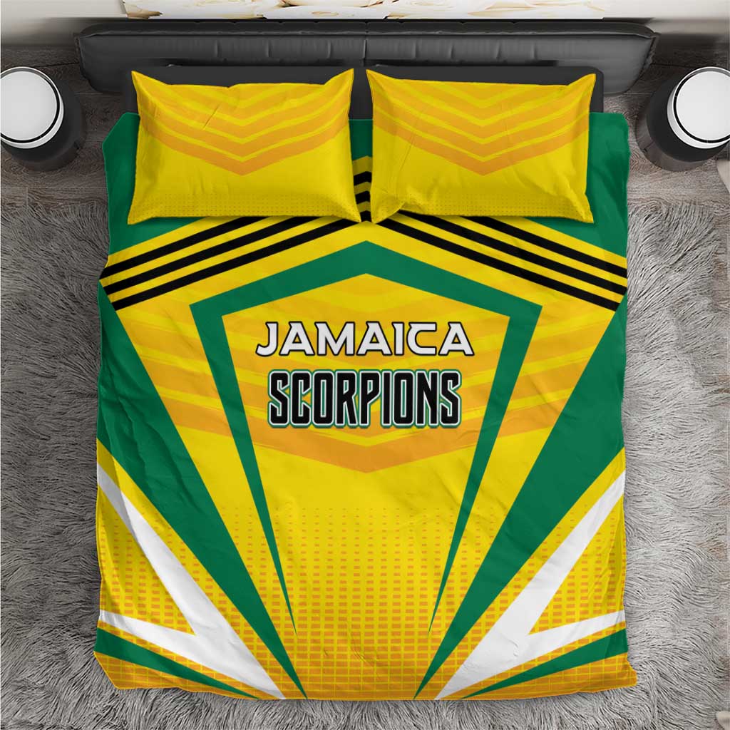 Cricket Jamaica Bedding Set Scorpions We Made Legends LT01