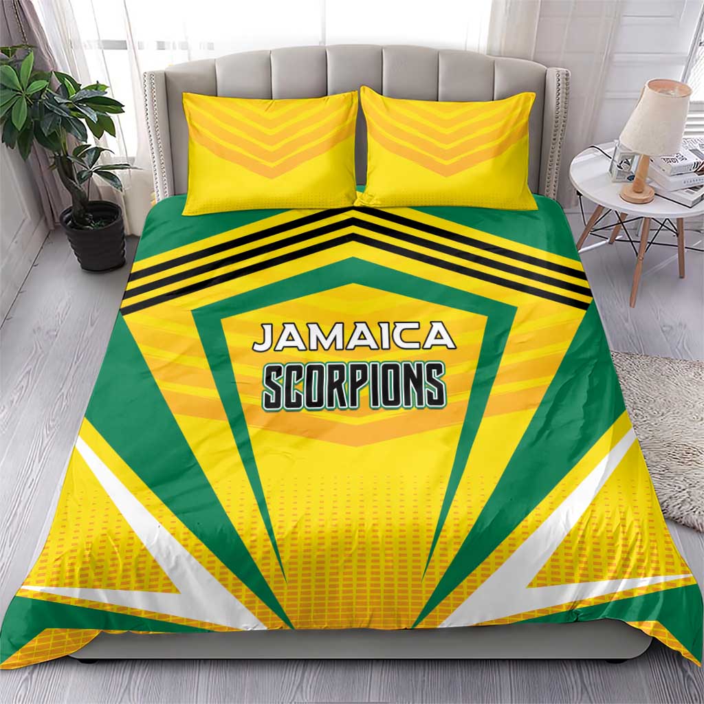 Cricket Jamaica Bedding Set Scorpions We Made Legends LT01