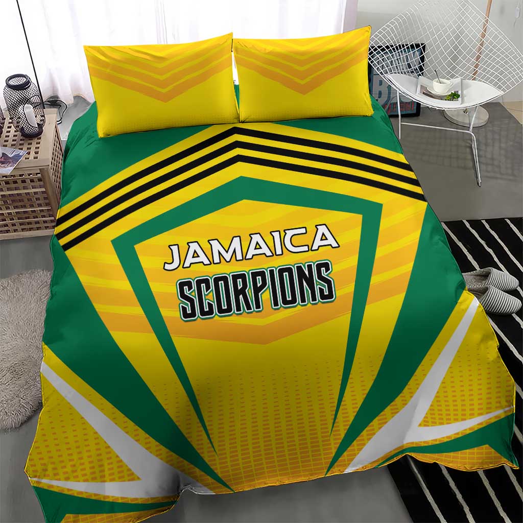 Cricket Jamaica Bedding Set Scorpions We Made Legends LT01