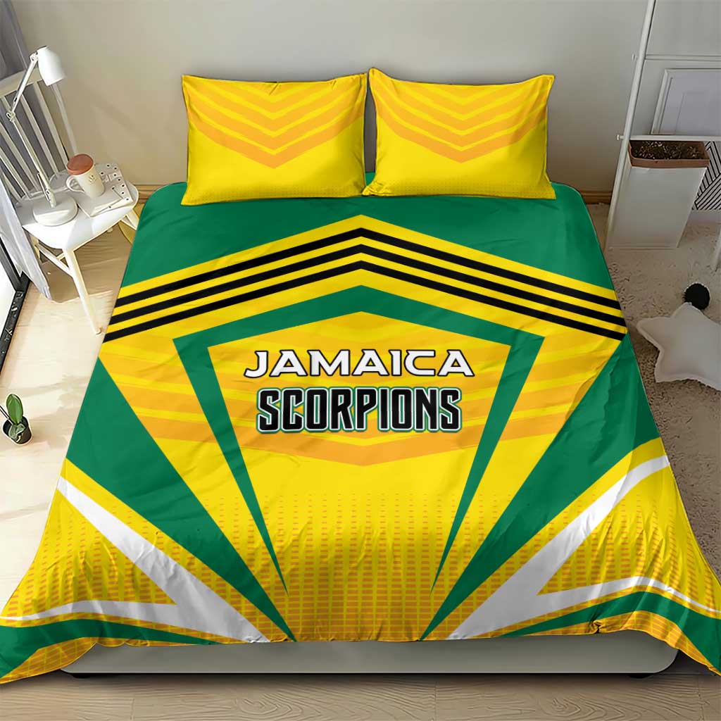 Cricket Jamaica Bedding Set Scorpions We Made Legends LT01