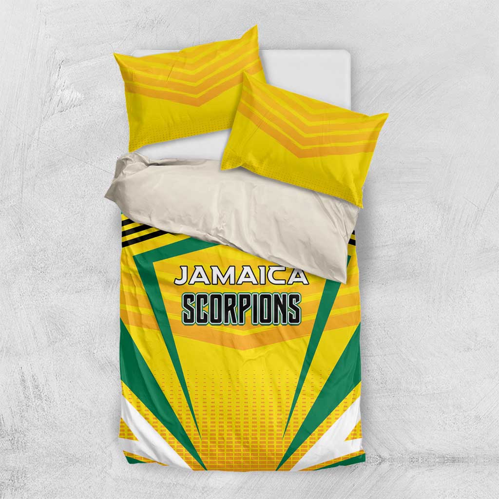 Cricket Jamaica Bedding Set Scorpions We Made Legends LT01