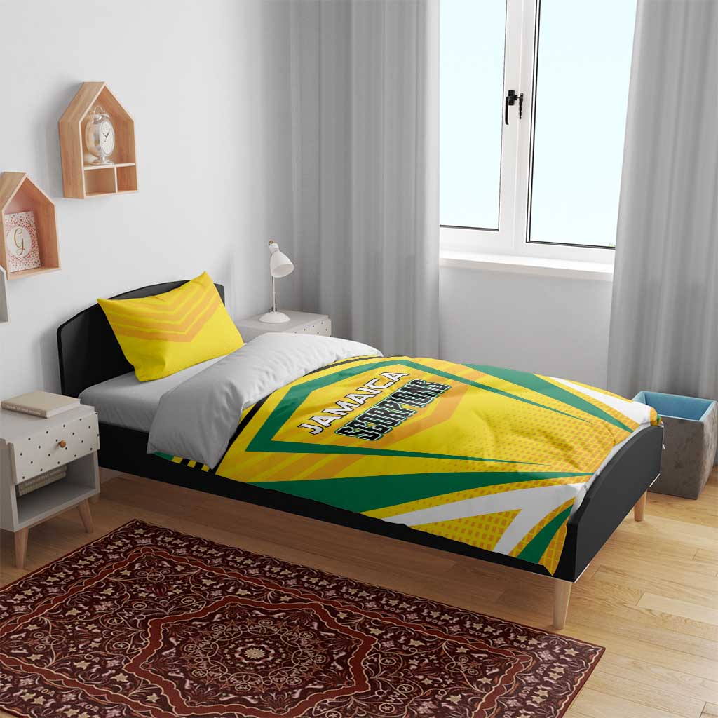 Cricket Jamaica Bedding Set Scorpions We Made Legends LT01