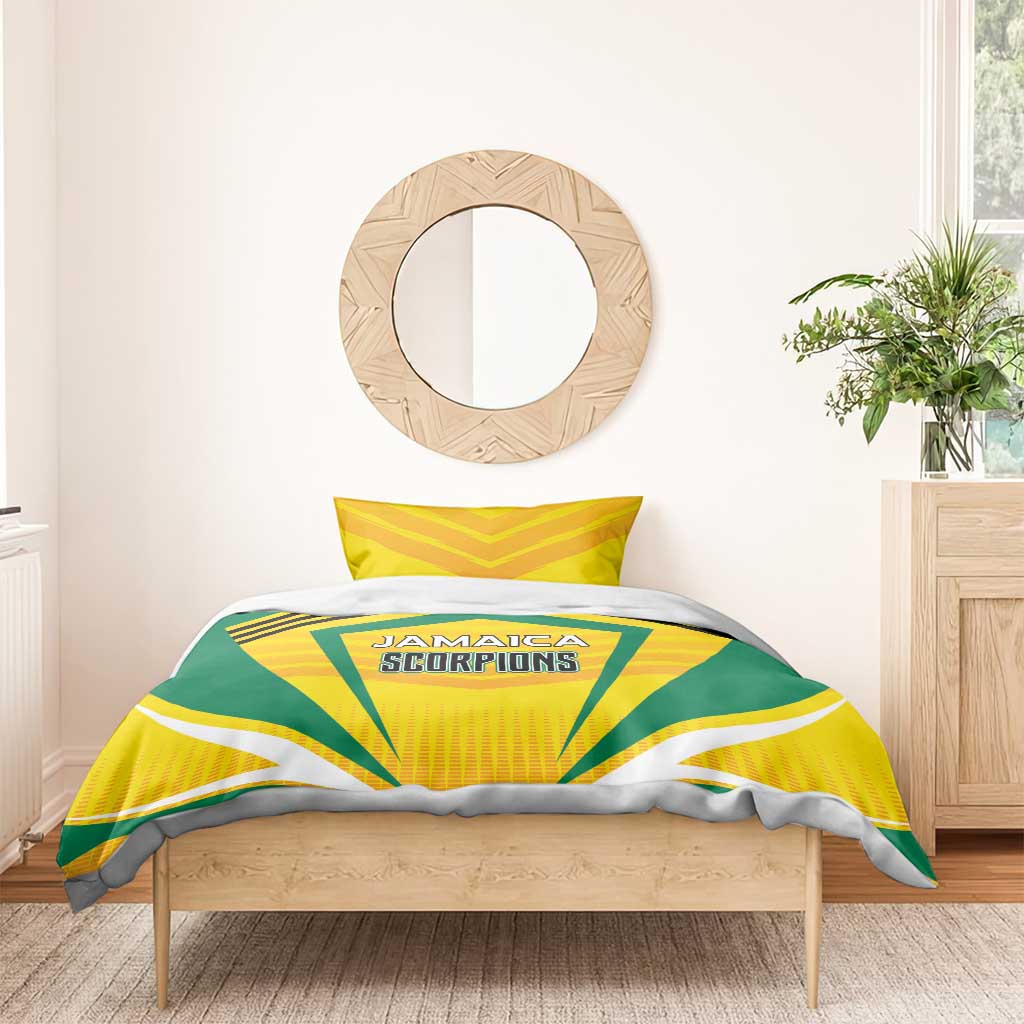 Cricket Jamaica Bedding Set Scorpions We Made Legends LT01