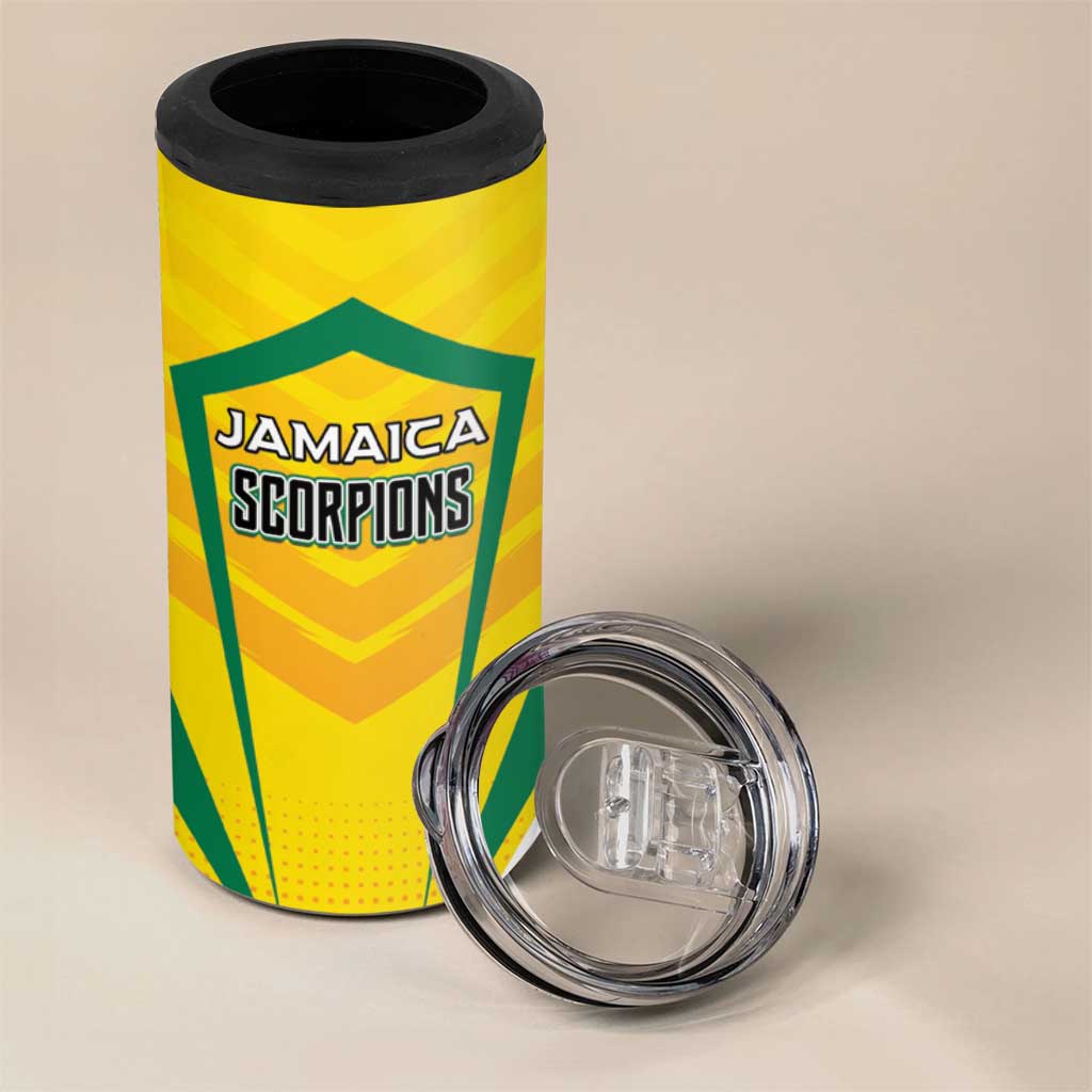 Custom Cricket Jamaica 4 in 1 Can Cooler Tumbler Scorpions We Made Legends LT01