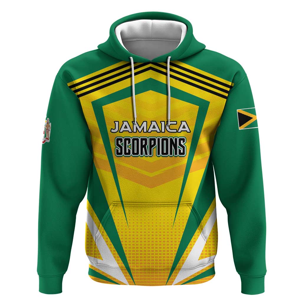 Custom Cricket Jamaica Scorpions Hoodie We Made Legends LT01