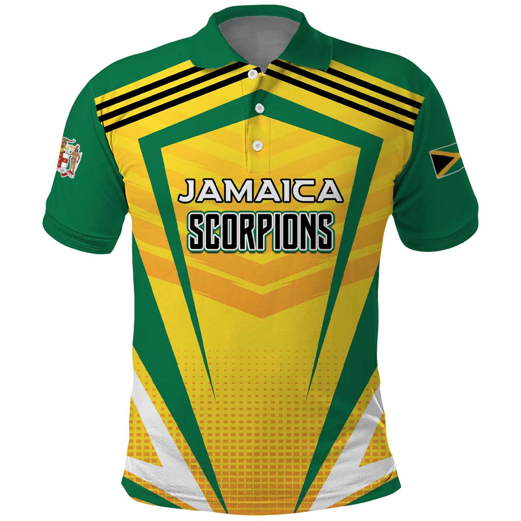 Custom Cricket Jamaica Scorpions Polo Shirt We Made Legends LT01