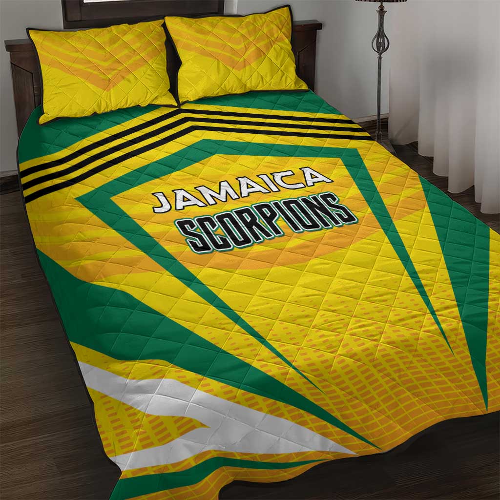 Cricket Jamaica Quilt Bed Set Scorpions We Made Legends LT01