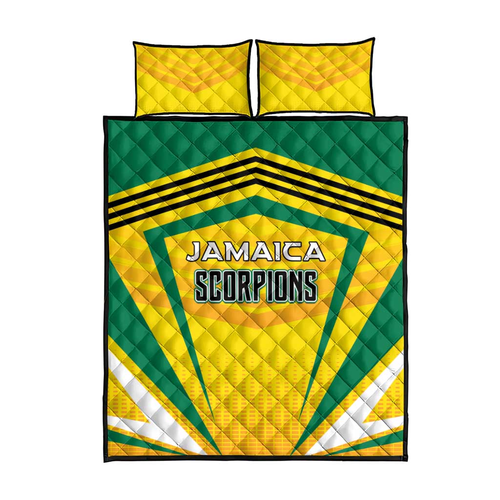 Cricket Jamaica Quilt Bed Set Scorpions We Made Legends LT01