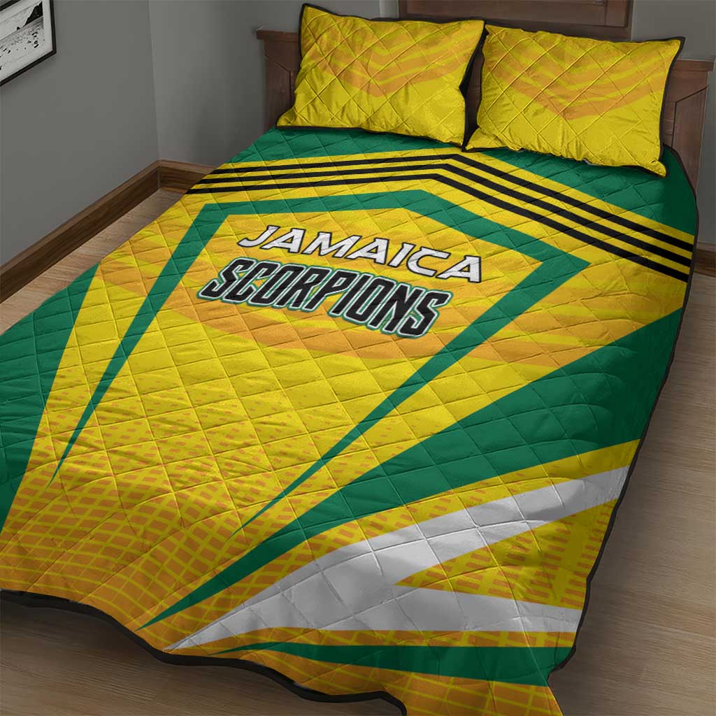 Cricket Jamaica Quilt Bed Set Scorpions We Made Legends LT01