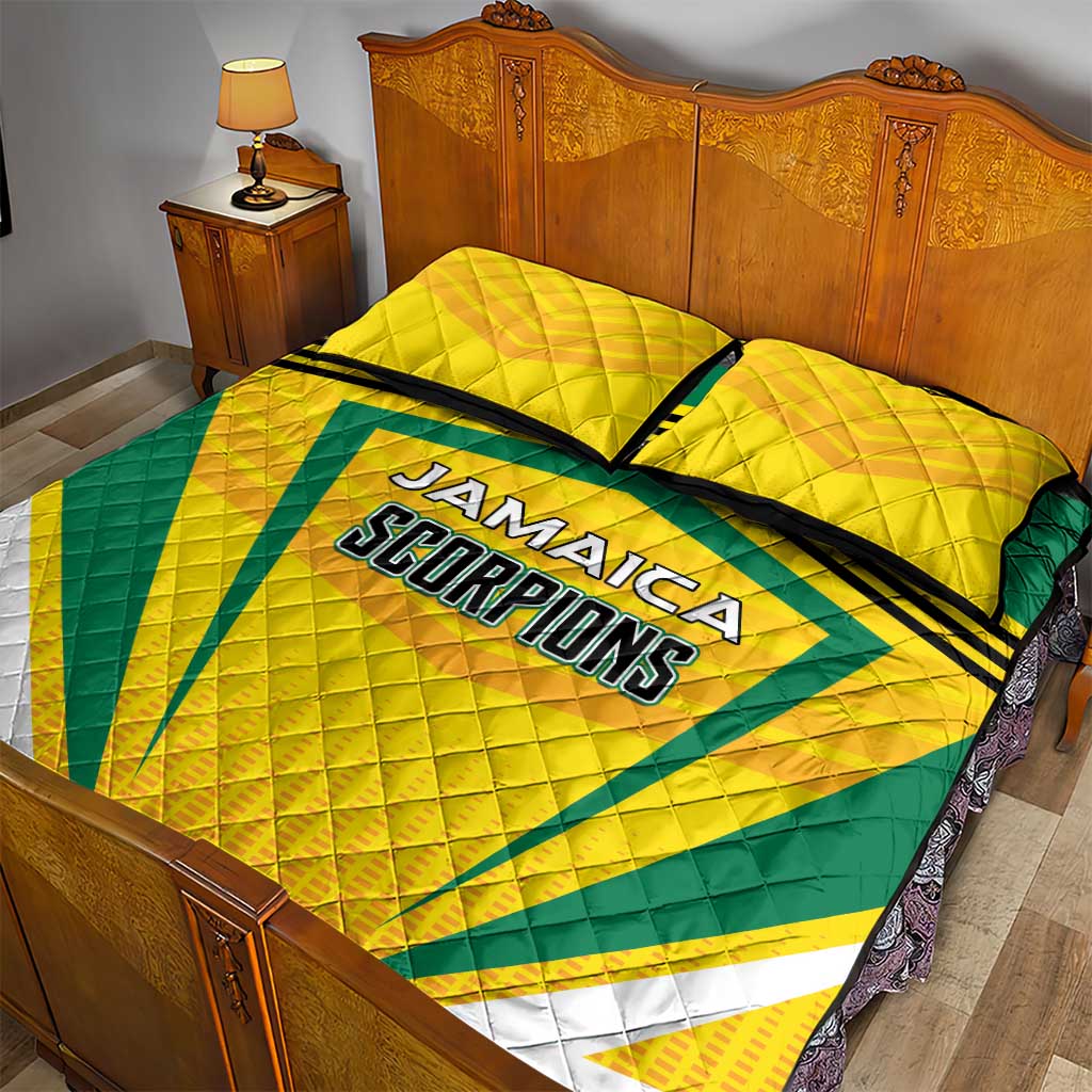 Cricket Jamaica Quilt Bed Set Scorpions We Made Legends LT01