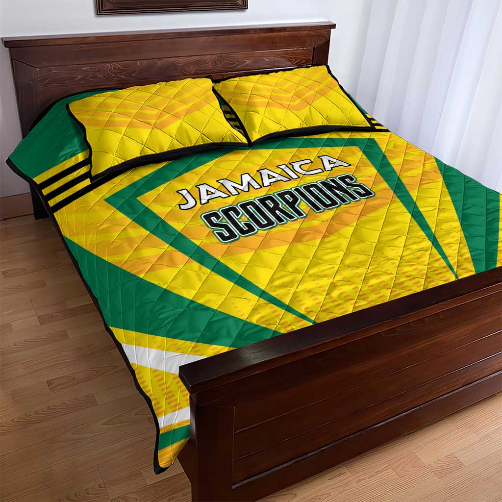 Cricket Jamaica Quilt Bed Set Scorpions We Made Legends LT01