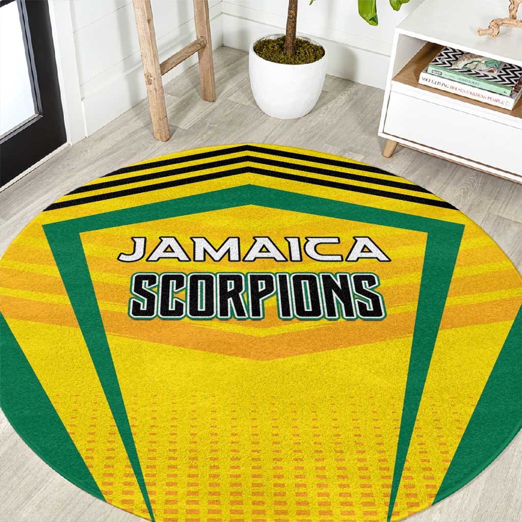 Cricket Jamaica Round Carpet Scorpions We Made Legends LT01