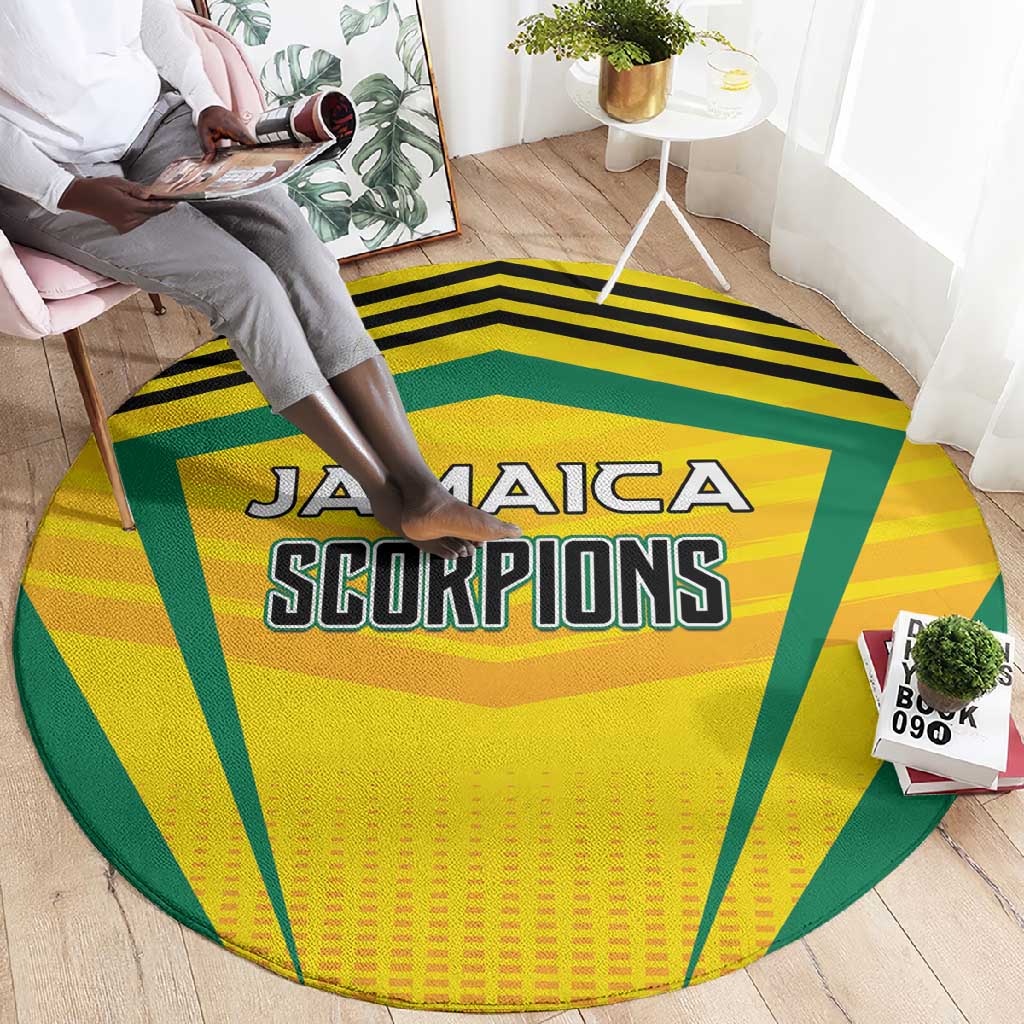 Cricket Jamaica Round Carpet Scorpions We Made Legends LT01