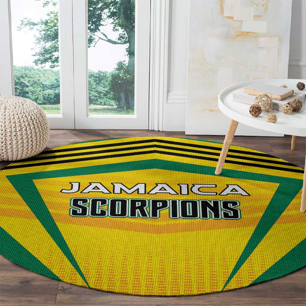 Cricket Jamaica Round Carpet Scorpions We Made Legends LT01