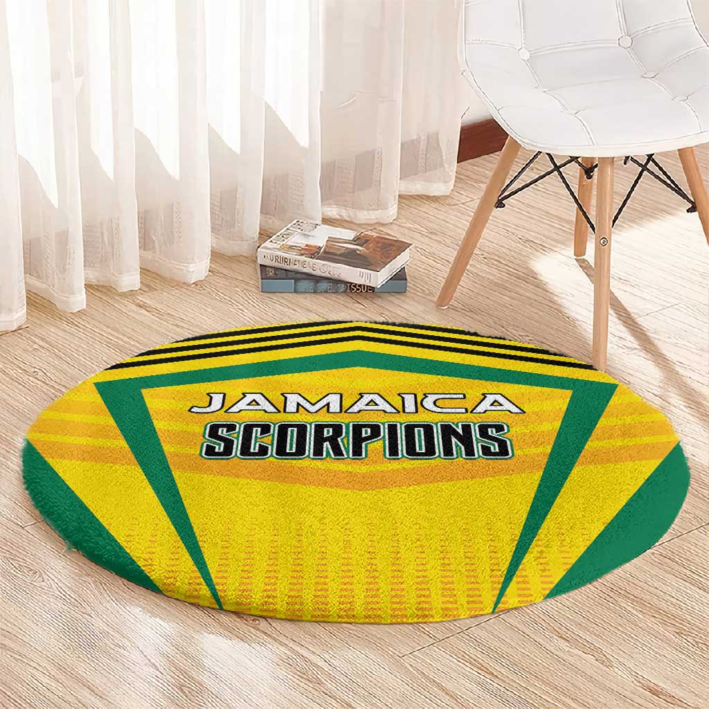 Cricket Jamaica Round Carpet Scorpions We Made Legends LT01