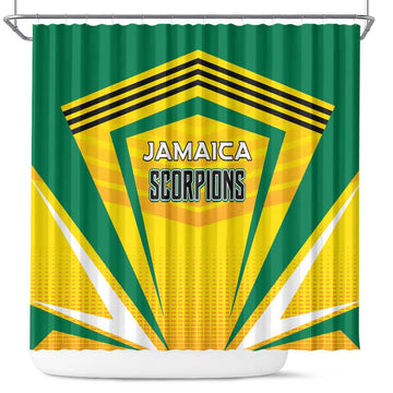 Cricket Jamaica Scorpions Shower Curtain We Made Legends LT01