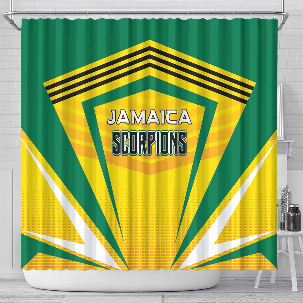 Cricket Jamaica Scorpions Shower Curtain We Made Legends LT01