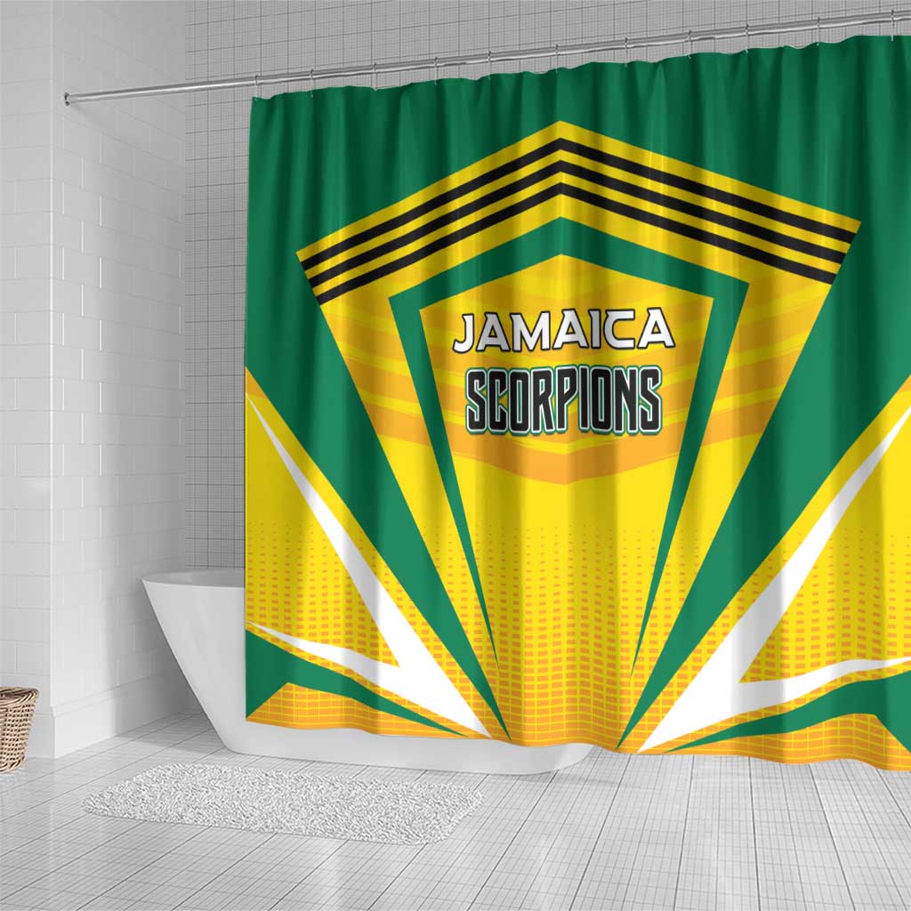 Cricket Jamaica Scorpions Shower Curtain We Made Legends LT01