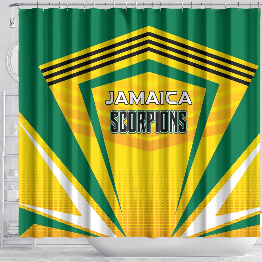 Cricket Jamaica Scorpions Shower Curtain We Made Legends LT01