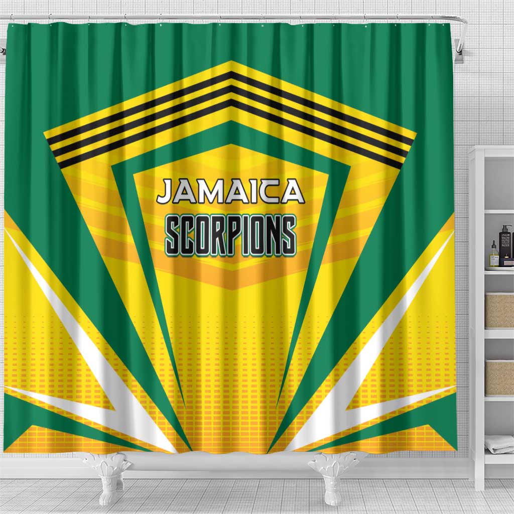 Cricket Jamaica Scorpions Shower Curtain We Made Legends LT01