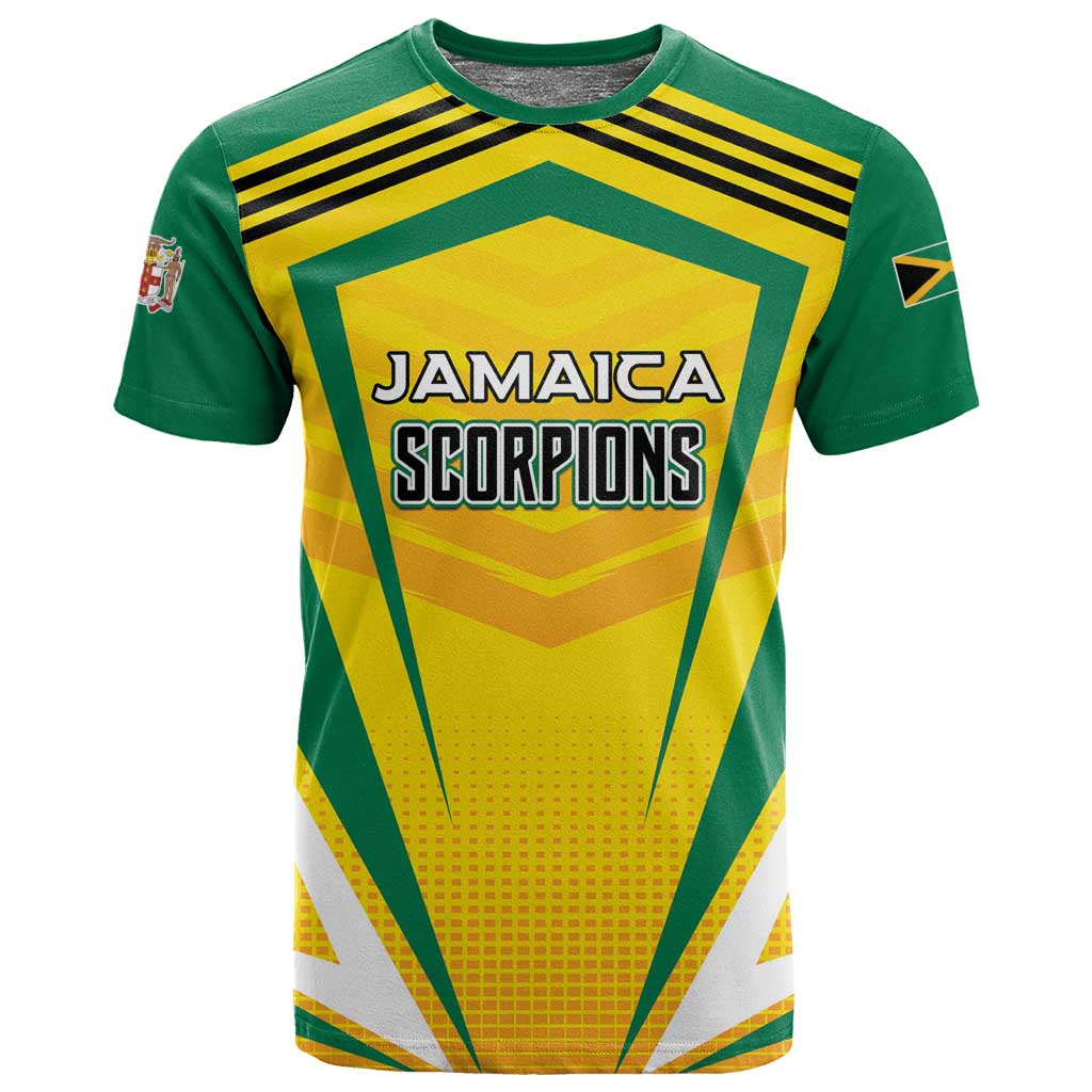 Custom Cricket Jamaica T shirt Scorpions We Made Legends LT01