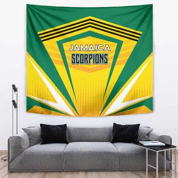 Cricket Jamaica Tapestry Scorpions We Made Legends LT01
