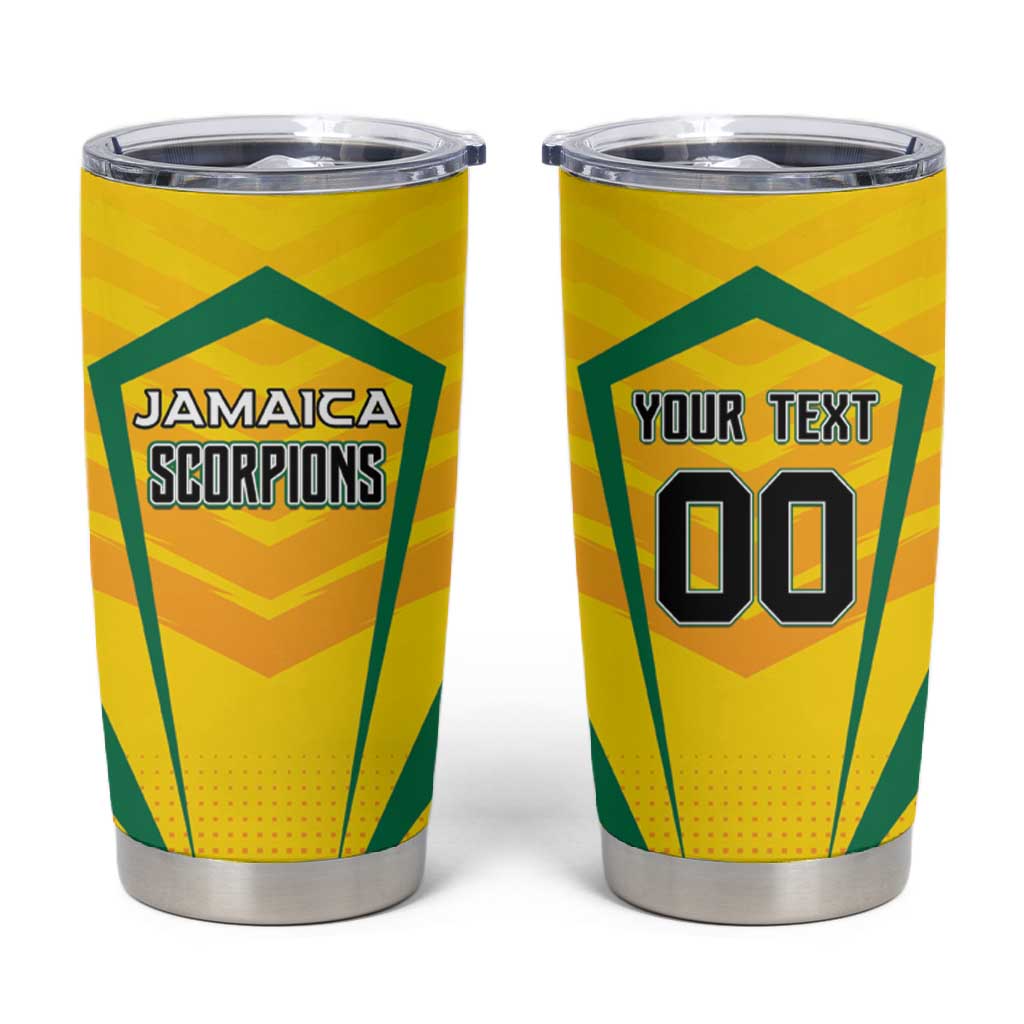 Custom Cricket Jamaica Tumbler Cup Scorpions We Made Legends LT01