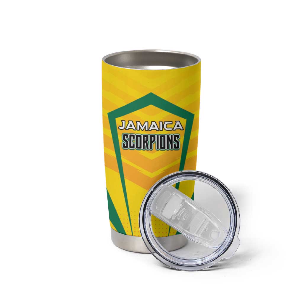 Custom Cricket Jamaica Tumbler Cup Scorpions We Made Legends LT01