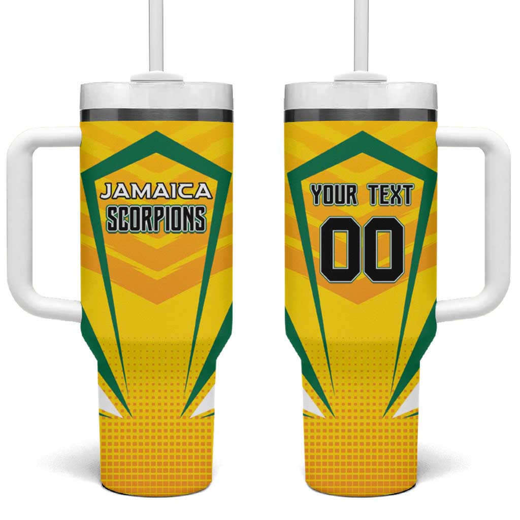 Custom Cricket Jamaica Tumbler With Handle Scorpions We Made Legends LT01