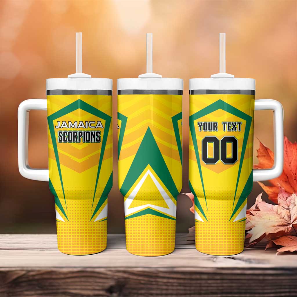 Custom Cricket Jamaica Tumbler With Handle Scorpions We Made Legends LT01