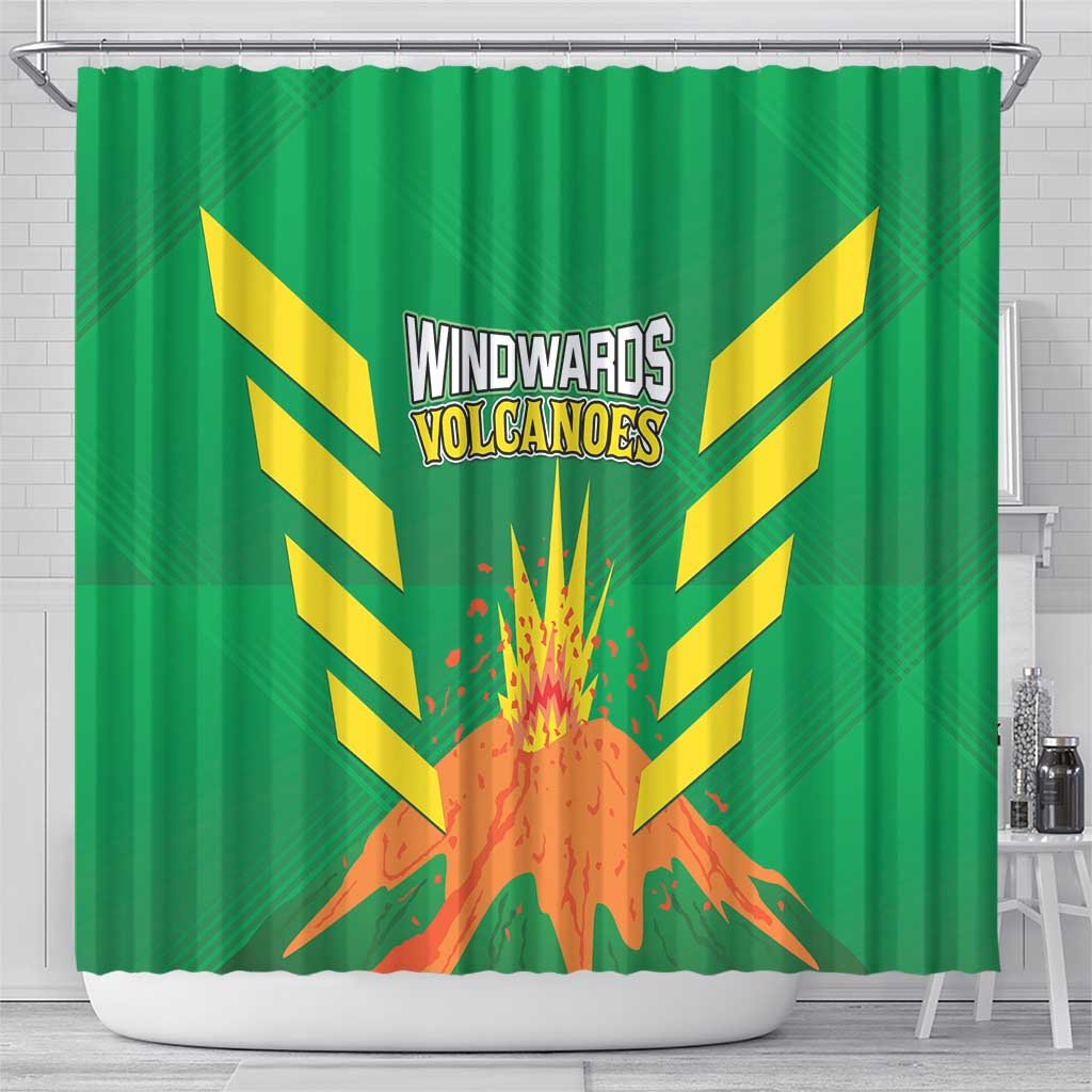Cricket Windwards Volcanoes Shower Curtain All The Best LAVA Boys LT01