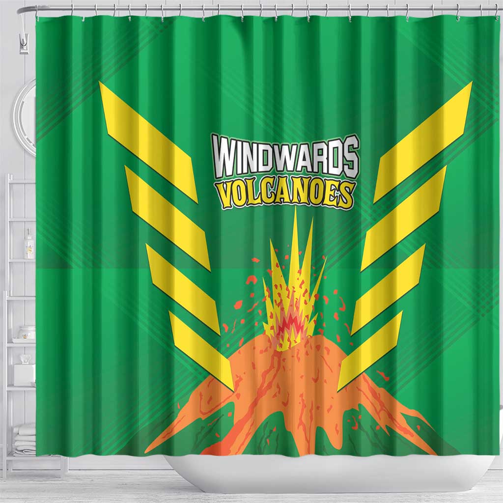 Cricket Windwards Volcanoes Shower Curtain All The Best LAVA Boys LT01