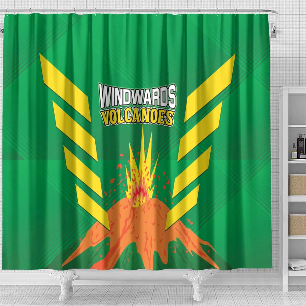 Cricket Windwards Volcanoes Shower Curtain All The Best LAVA Boys LT01