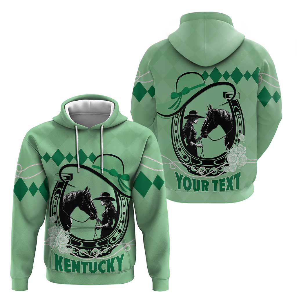 Personalized Kentucky Horse Racing Hoodie Beauty and The Horse Green Version LT01