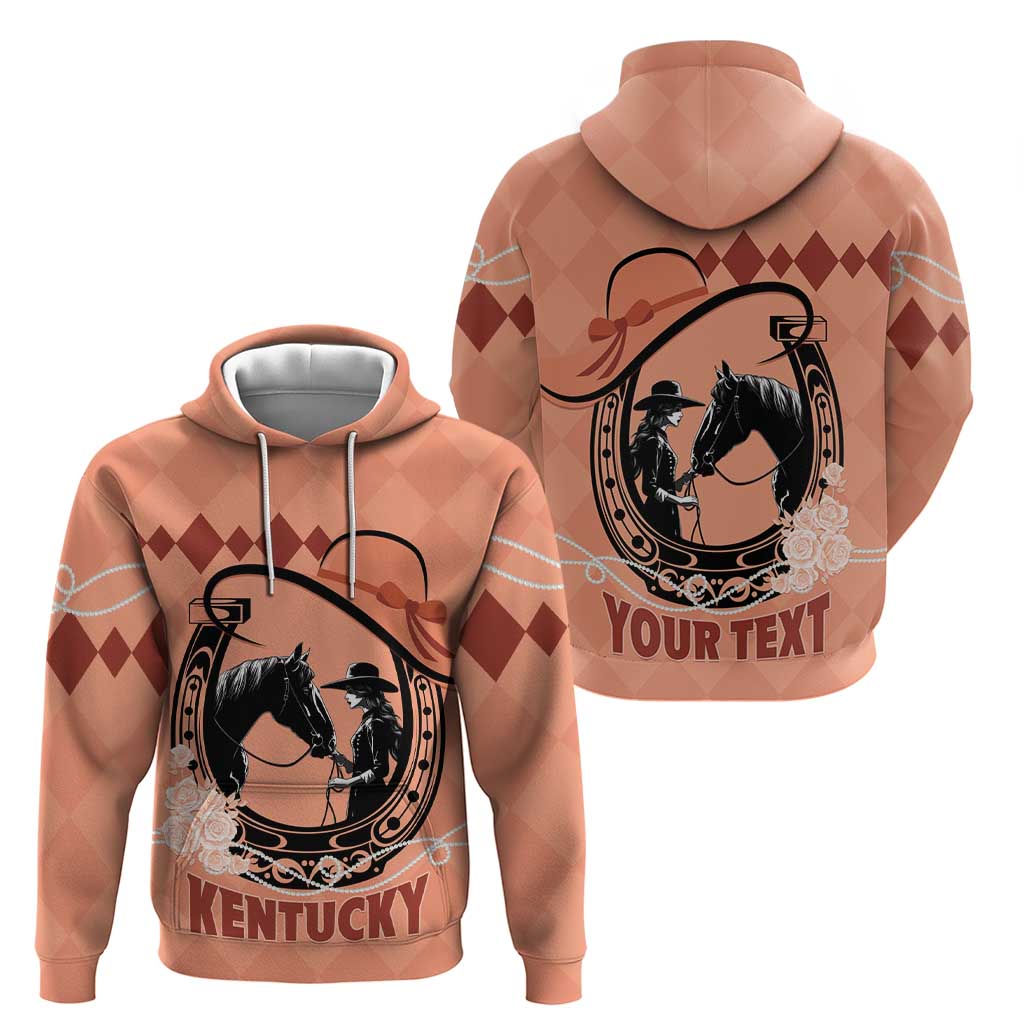 Personalized Kentucky Horse Racing Hoodie Beauty and The Horse Orange Version LT01