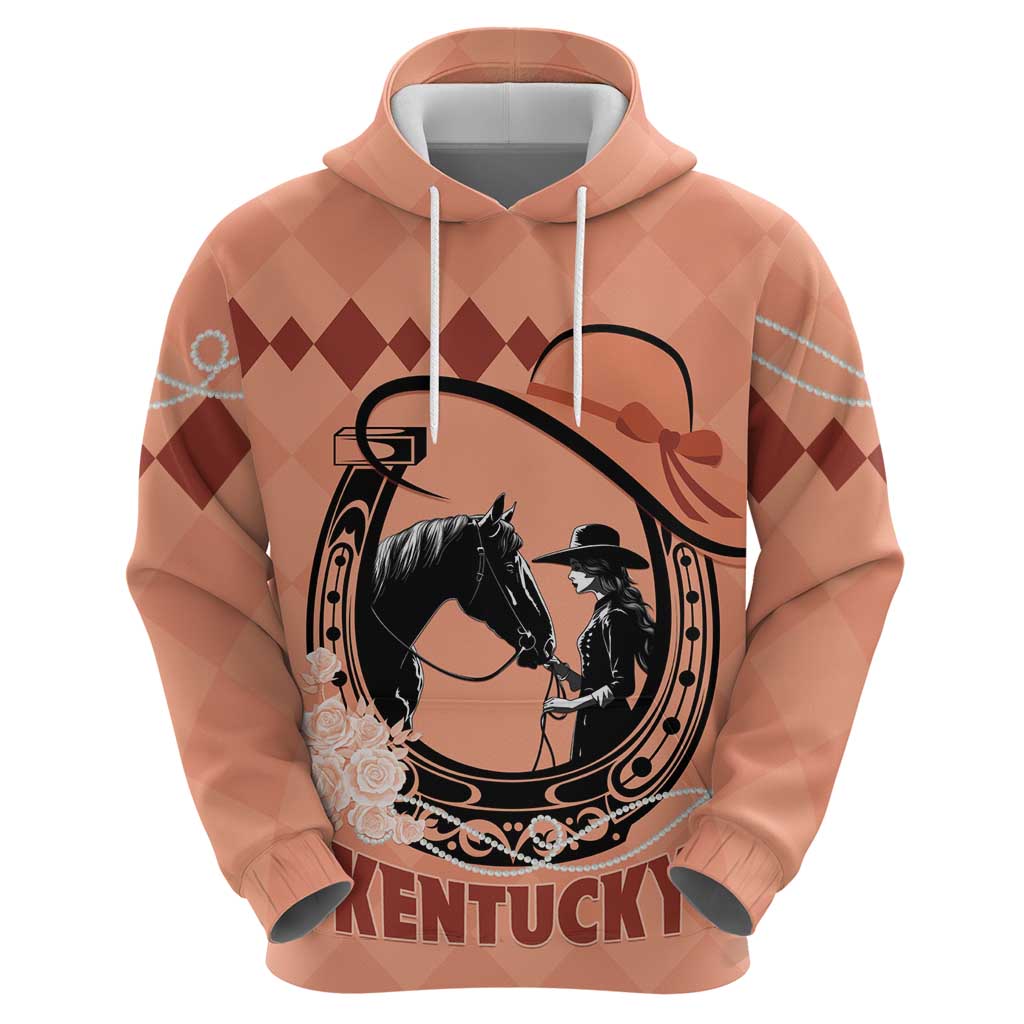 Personalized Kentucky Horse Racing Hoodie Beauty and The Horse Orange Version LT01