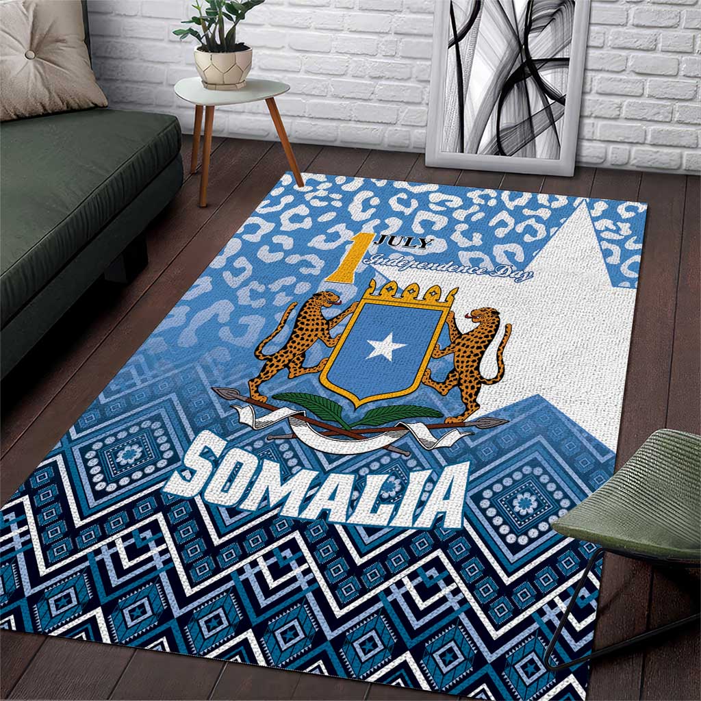 Somalia Independence Day Area Rug African Leopard Pattern LT01
