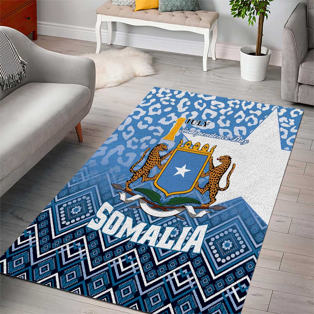 Somalia Independence Day Area Rug African Leopard Pattern LT01