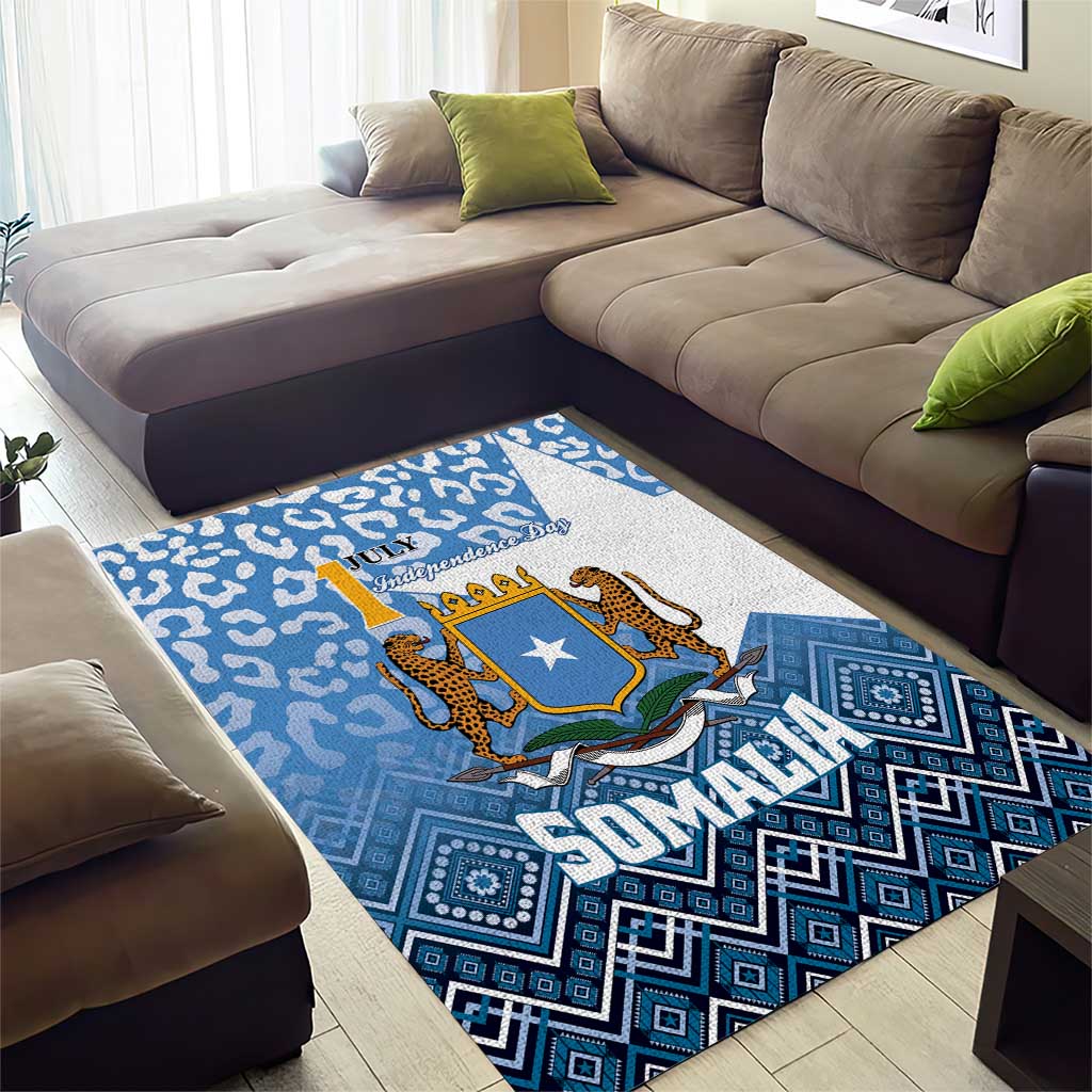 Somalia Independence Day Area Rug African Leopard Pattern LT01