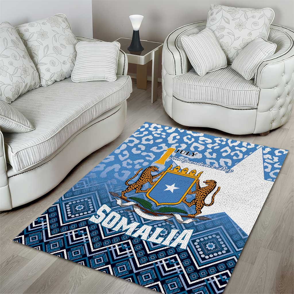 Somalia Independence Day Area Rug African Leopard Pattern LT01