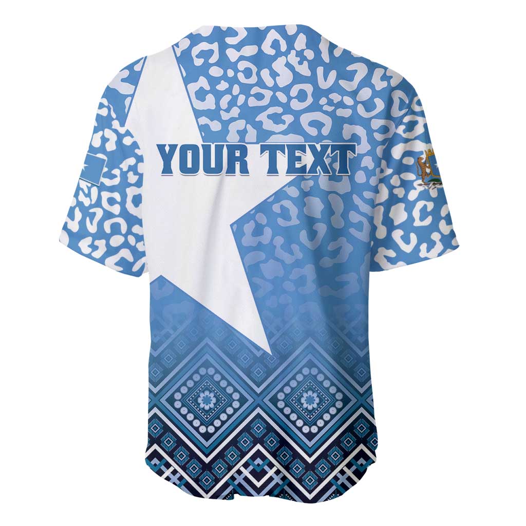 Personalized Somalia Independence Day Baseball Jersey African Leopard Pattern LT01