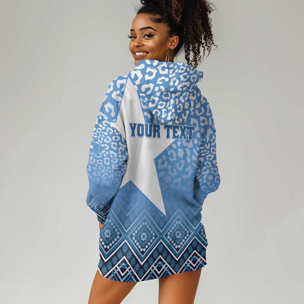 Personalized Somalia Independence Day Hoodie Dress African Leopard Pattern LT01